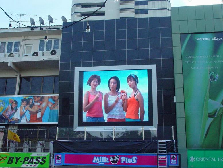 室外P10全彩顯示屏，上海全彩顯示屏制作公司
